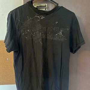 Men's Black Graphic T-Shirt